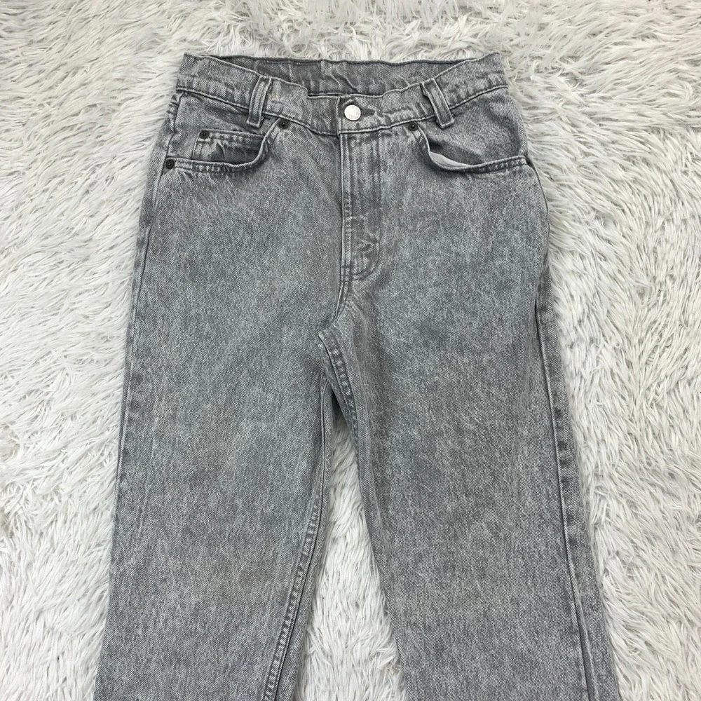 Vintage Levis Jeans‎ 25x31 Gray USA Straight Slim Grunge Denim Sliver Tab Retro